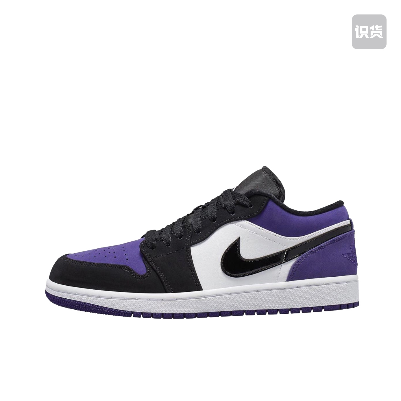 Air Jordan 1 Court Purple Low Top/Black Purple/Toe aj aj1 aj4