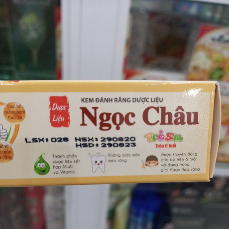 kem đánh răng trẻ em ngọc châu