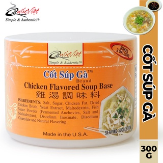 Hộp gia vị nấu súp gà Cốt Quốc Việt 300g - nấu được 10 lít nước dùng- Cốt cô đặc nhập khẩu từ USA