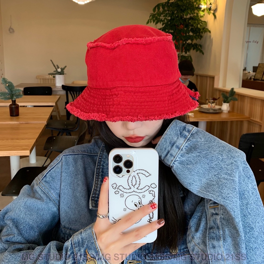 Mũ denim MG STUDIO đơn giản với nhiều màu tùy chọn