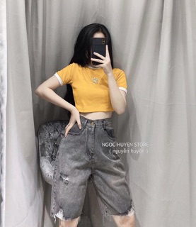 🌪Quần Jeans Ngố Xám Rách
