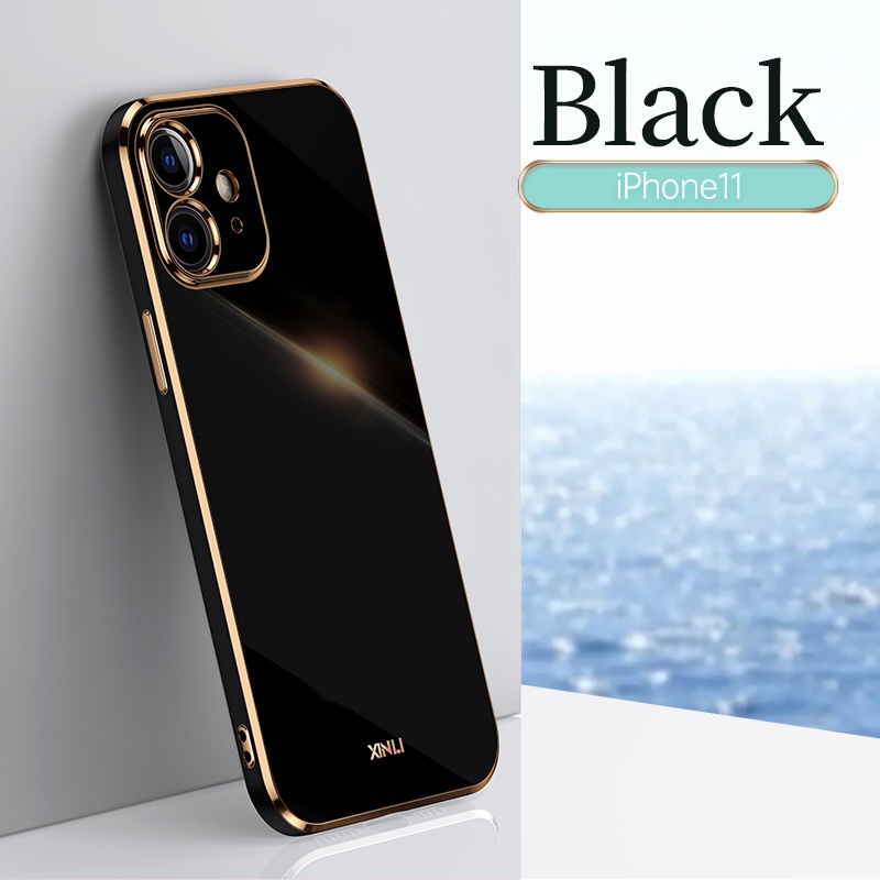 Ốp iPhone 7 Plus 11 12 13 Pro Max X XS XR Max 6 7 8 6S Plus case Vỏ điện thoại mạ điện sang trọng chất lượng cao