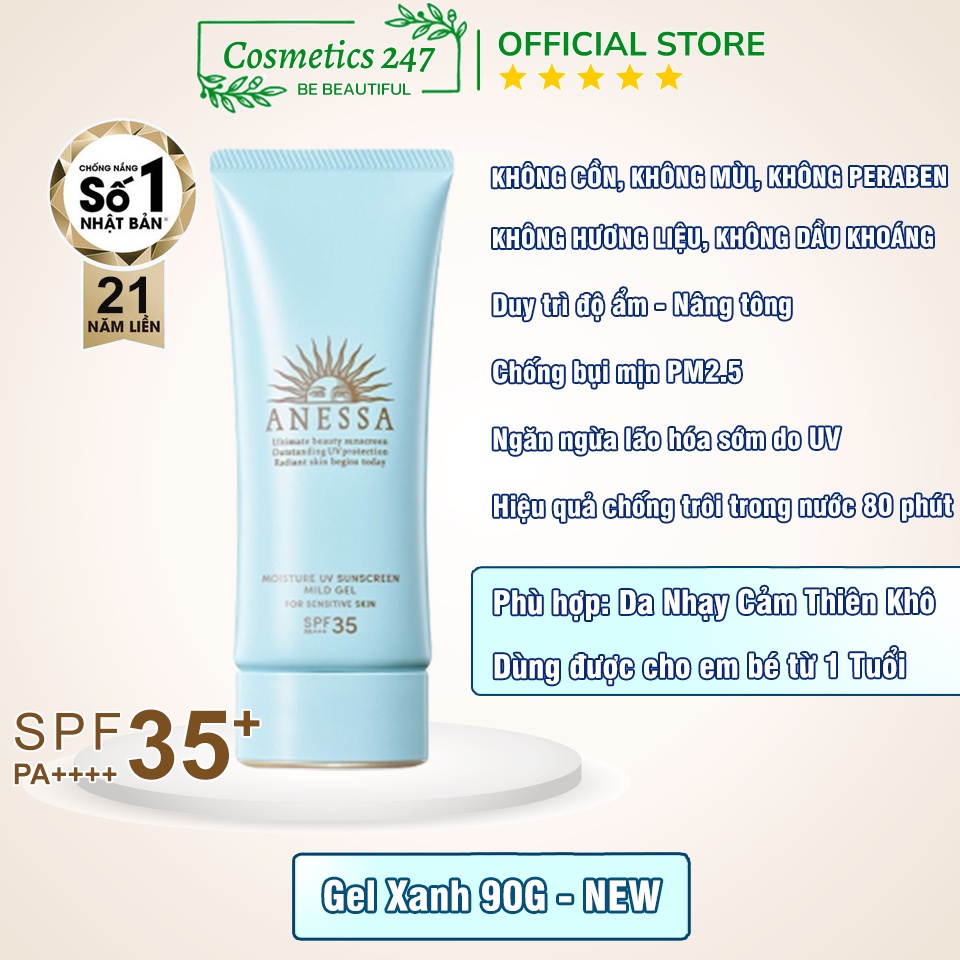 Kem chống nắng Anessa Perfect UV Sunscreen Skincare Milk SPF 50+ PA++++ 20ml & 60ml