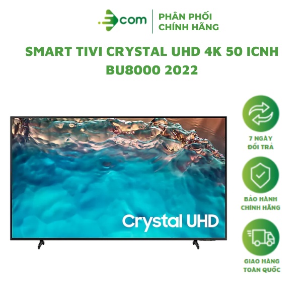 UA50BU8000 - Smart Tivi Samsung UHD 4K 50 inch UA50BU8000KXXV Mới 2022