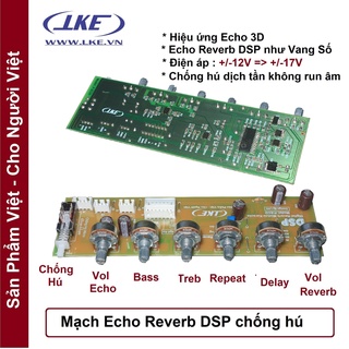 Mạch reverb DSP chống hú nâng cấp ampli
