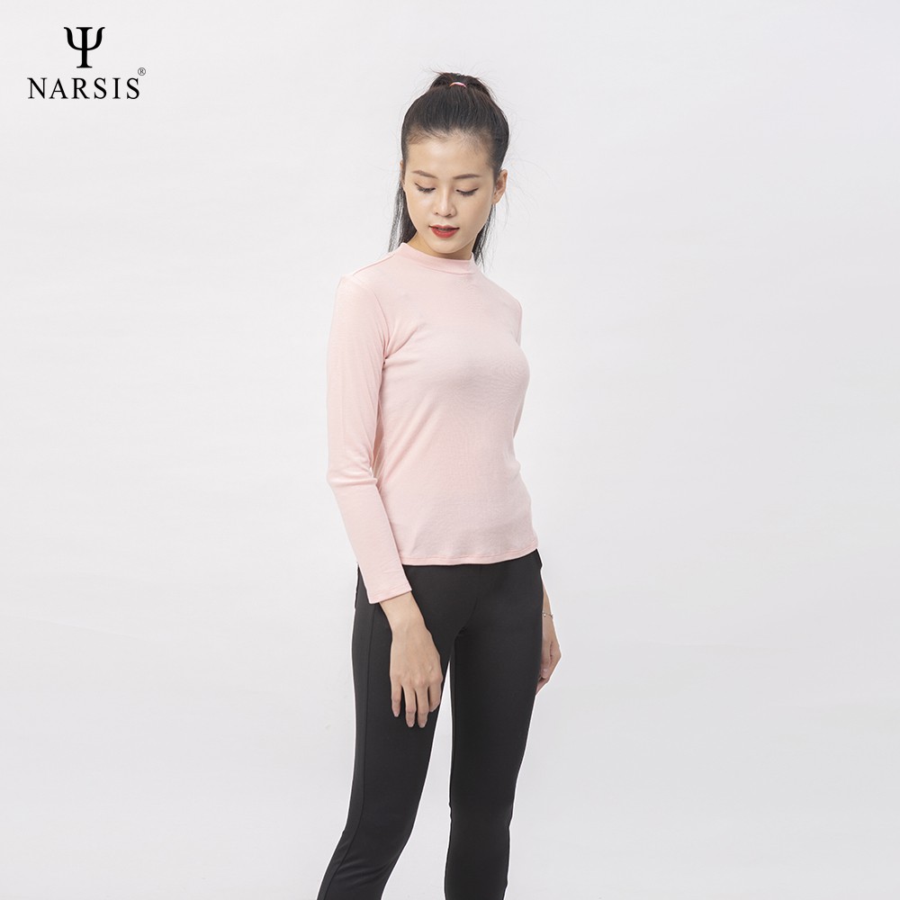 Áo thu đông nữ Narsis L0062 chất Cotton màu hồng