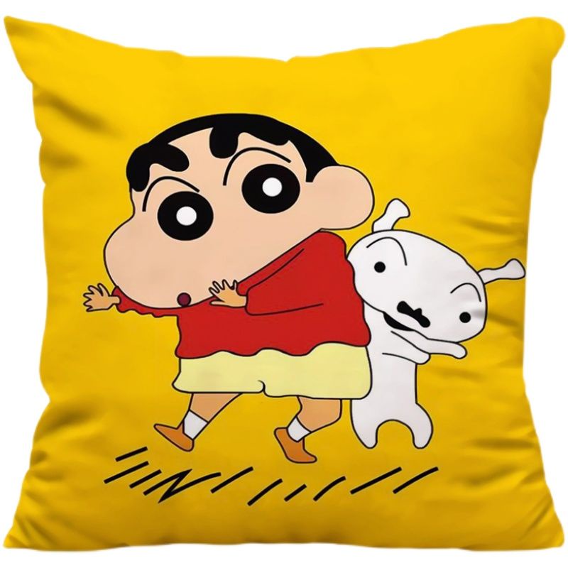 Gối Vuông Tùy Chỉnh In Hình Shin-Chan Hoạt Hình Sáng Tạo Dễ Thương