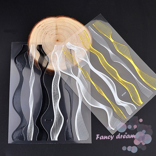 Miếng dán trang trí móng họa tiết 3D thời thượng