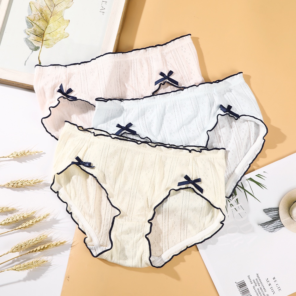 Quần lót AIJOLEN vải cotton mềm mại thoáng khí cho nữ