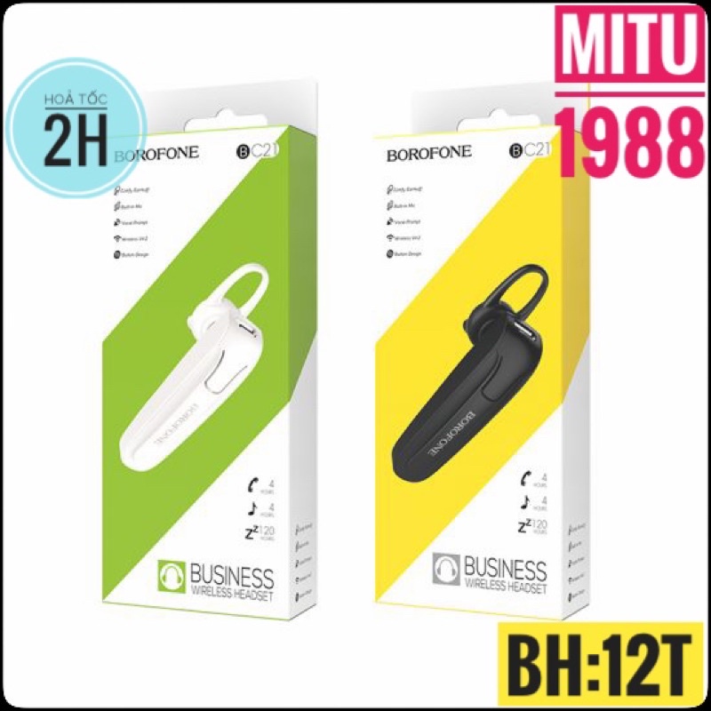 Tai nghe Bluetooth BOROFONE BC21 - CHÍNH HÃNG