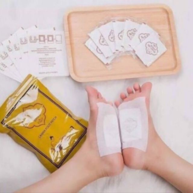 (HÀNG THÁI) Miếng dán thải độc chân Lanna Foot Patch