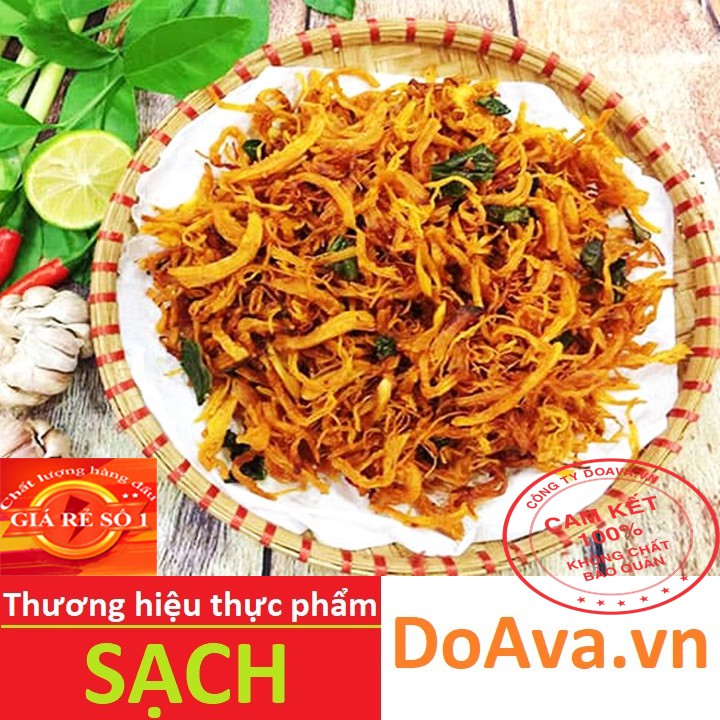 [Freeship- thương hiệu sạch] Khô gà lá chanh túi 1kg & 500gr - Hàng thương hiệu sạch Doava