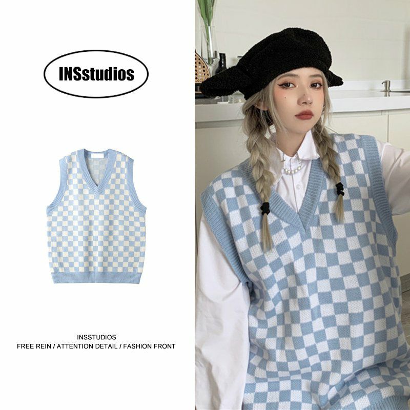 [ORDER TAOBAO] ÁO GILE NAM NỮ CARO LEN BÀN CỜ PHONG CÁCH VINTAGE AESTHETIC (ẢNH THẬT Ở CUỐI) / ÁO GI
