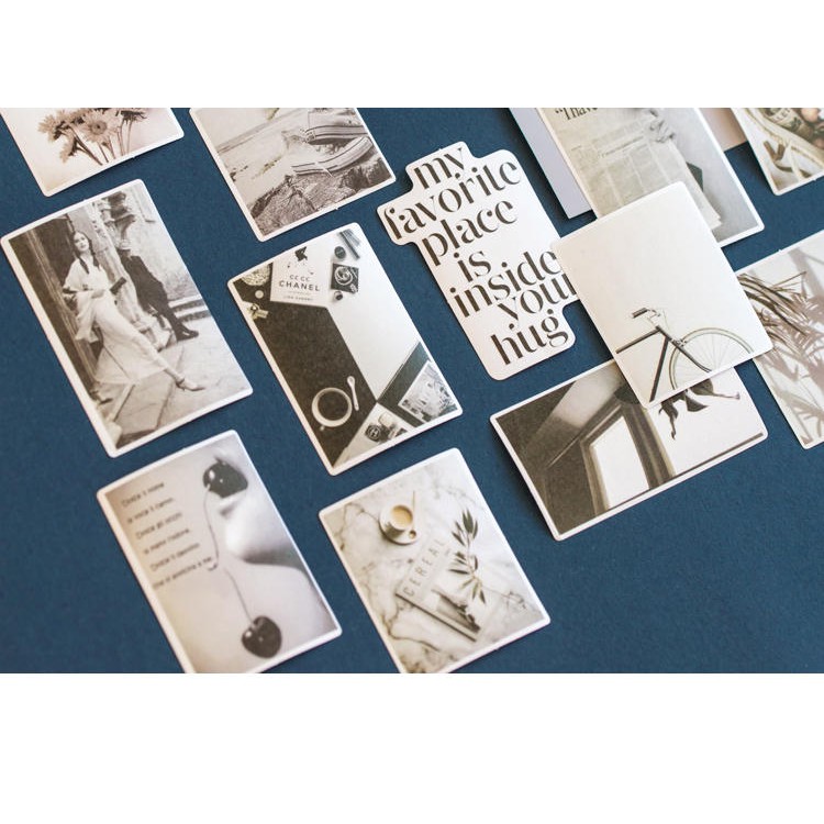 Gói 60 miếng sticker phong cảnh theo gam màu