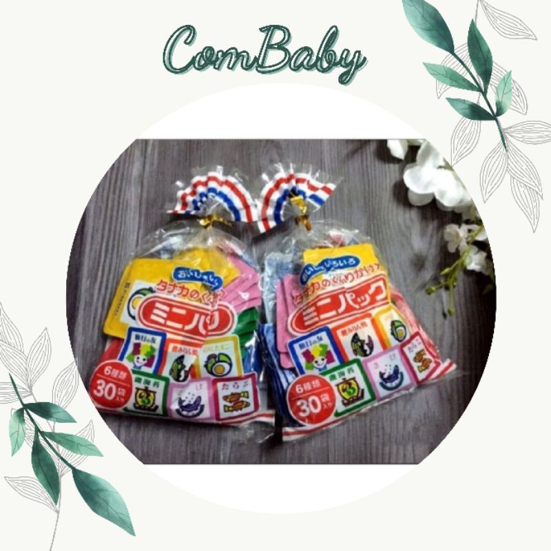 Gia vị rắc cơm Tanaka food 6 vị 30 gói 75g cho bé