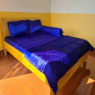 BỘ CHĂN DRAP PHI LỤA CAO CẤP 5 MÓN 1.6Mx2M/1.8Mx2M-PL08