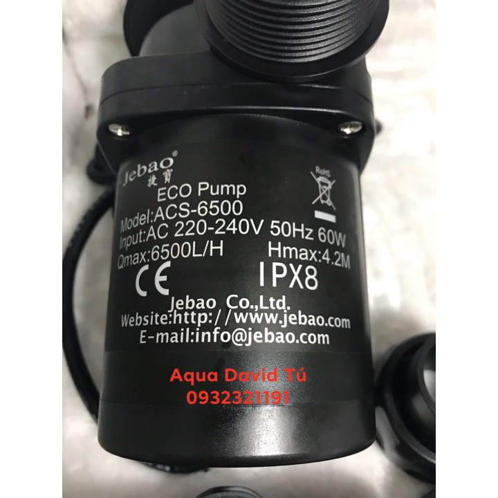 Máy bơm Jebao ACS 5k-6,5k-8k-10k có điều khiển cho bể cá cảnh