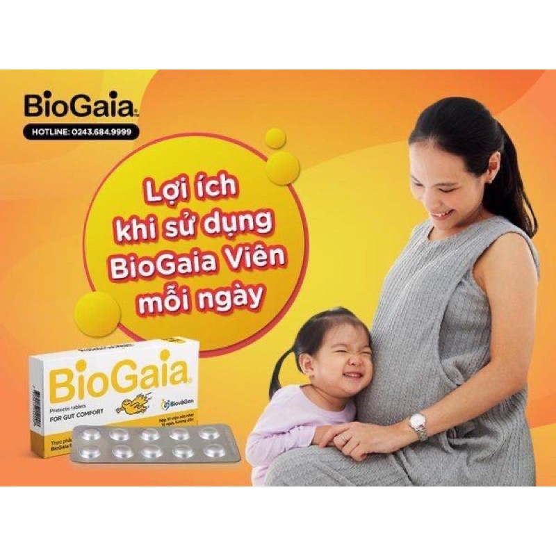 Men vi sinh biogaia 10 viên dạng nhai hoặc uống ( mẫu mới) | BigBuy360 - bigbuy360.vn