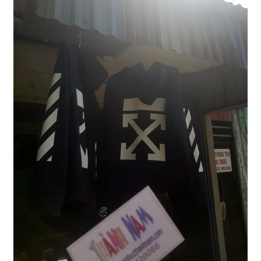 Áo off white ÁO hoodie WHITE OF BLACK, áo Black off white