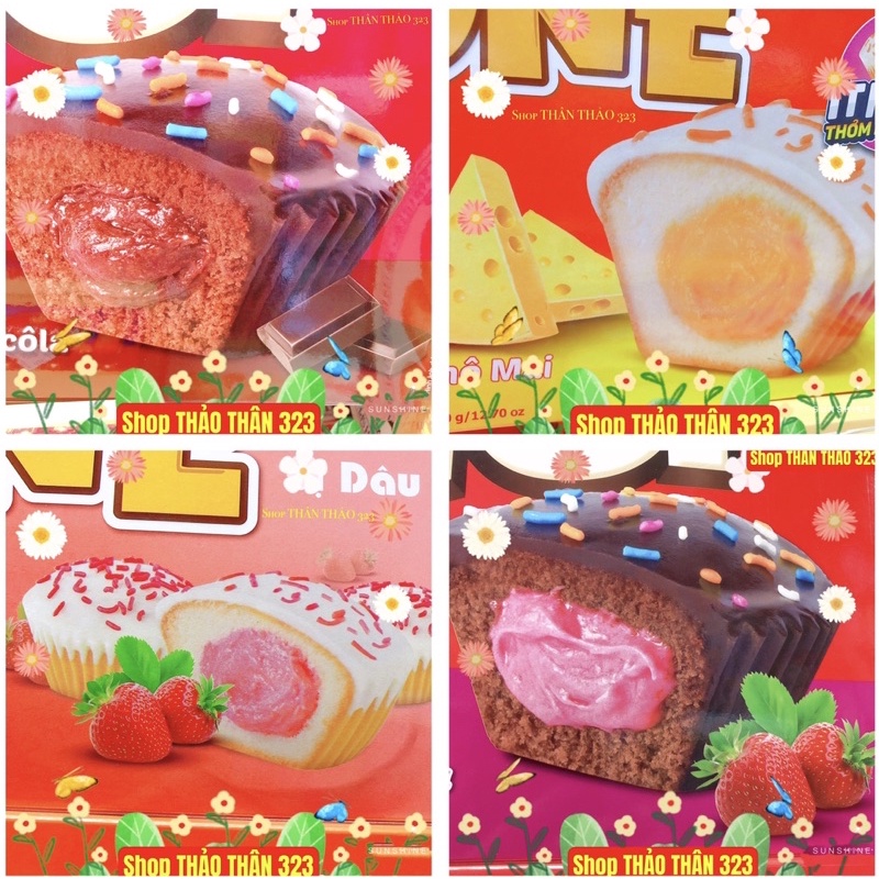 Sale 40% -Bánh Cupcake cao cấp TOPPY ONE Ít Ngọt hiệu Topcake