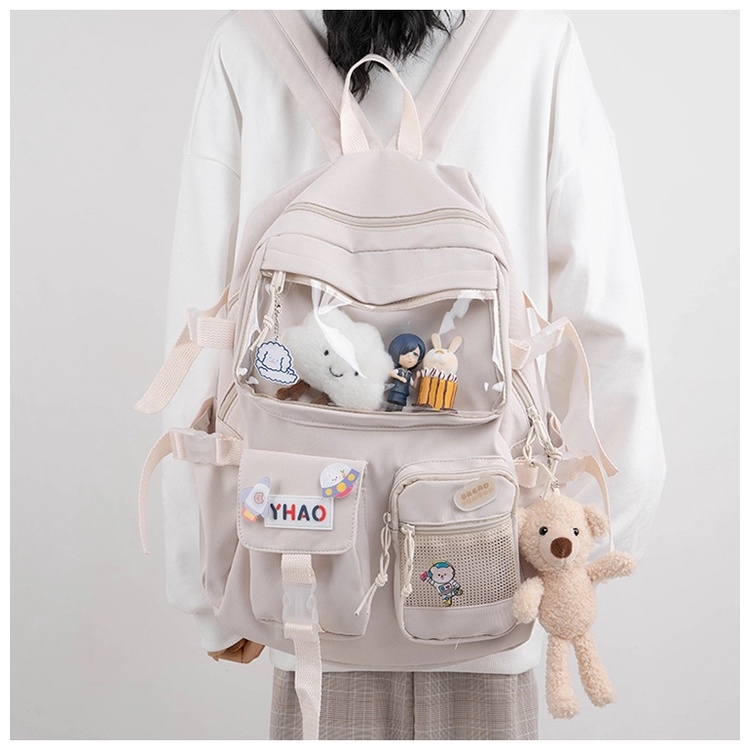 Balo Ulzzang Nam nữ thời trang đi học sinh sinh viên laptop giá rẻ cấp 1 2 3 - Xdia Cute nữ