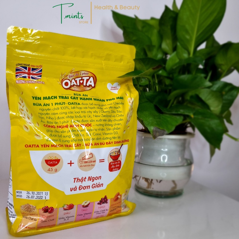 Combo Ngũ Cốc Ăn Kiêng, Ăn Sáng, Yến Mạch Trái Cây OATTA 2 Gói- 800G/Gói