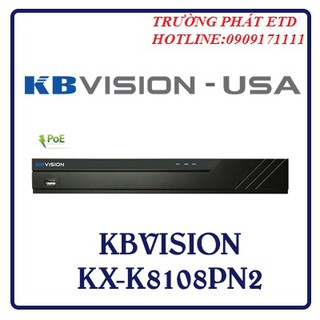 Đầu Thu Camera IP 8 Kênh PoE KBVISION KX-K8108PN2 - Hàng Chính Hãng