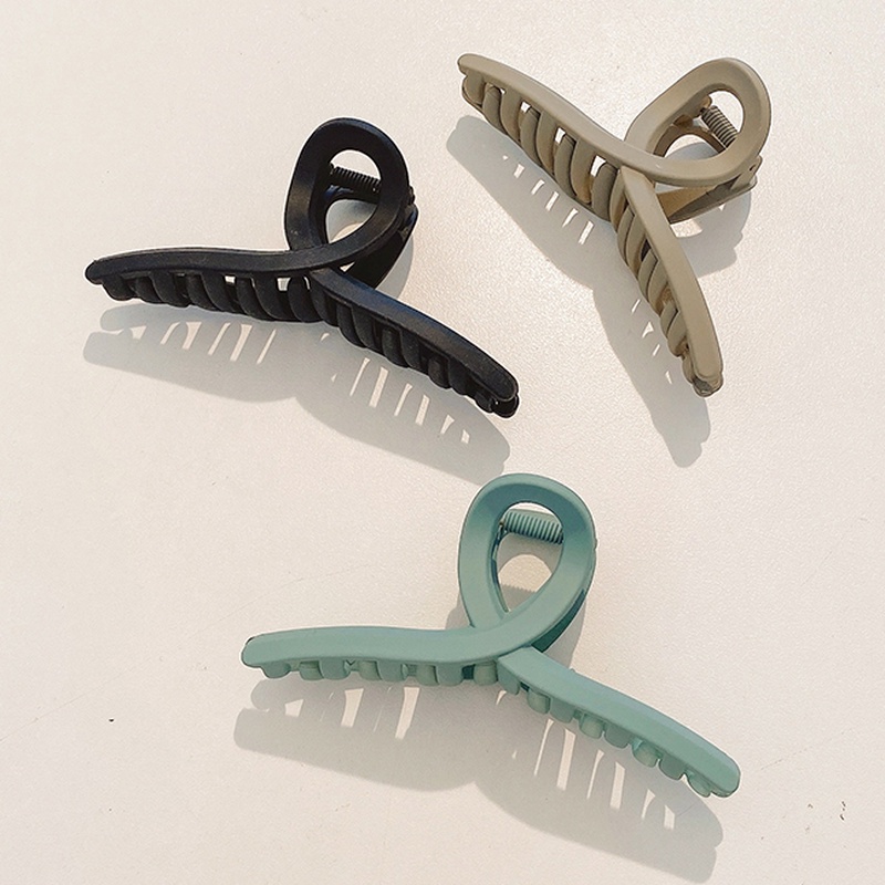 Kẹp Tóc Acrylic Cỡ Lớn Kiểu Dáng Đơn Giản Thời Trang Hàn Quốc