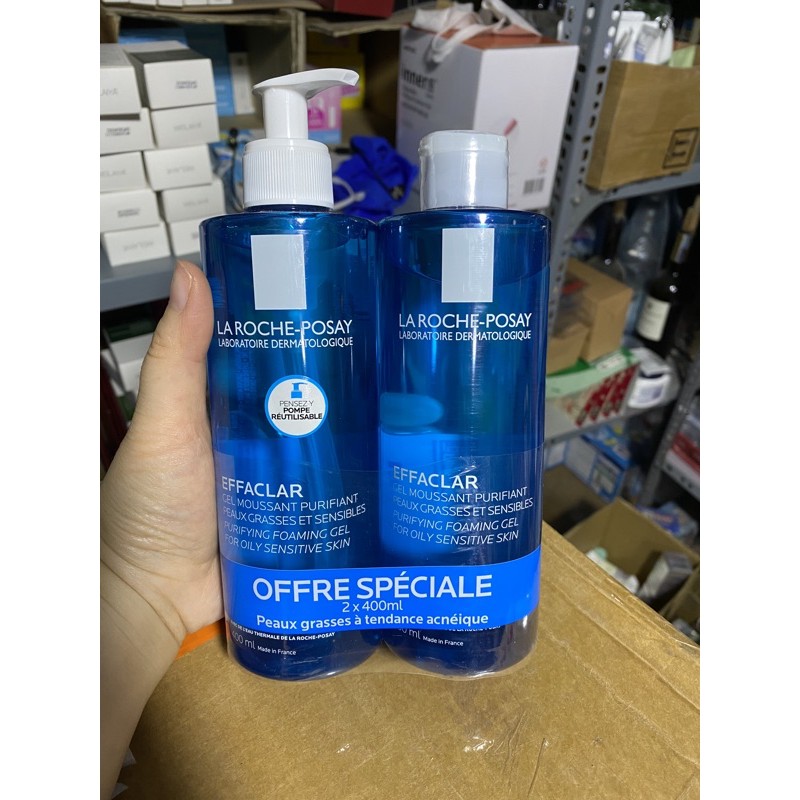 Sữa Rửa Mặt La Roche Posay Effaclar Pháp chai 400ml