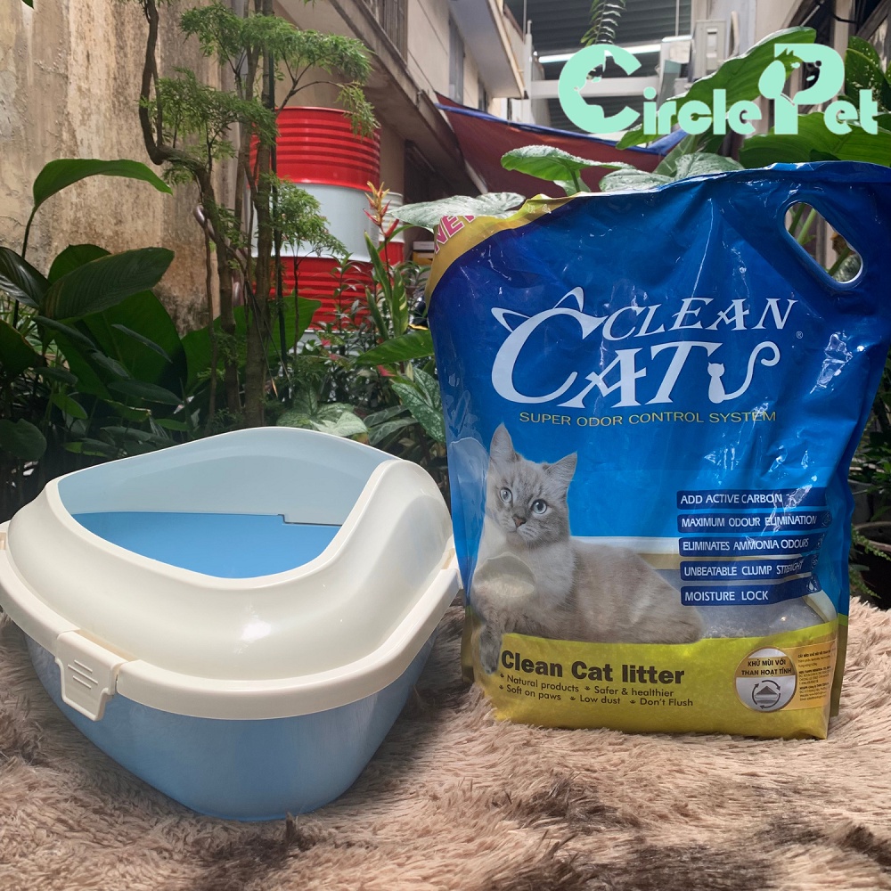 Cát Mèo Bentonite Khử Mùi Với Than Hoạt Tính CLEAN CAT Ít Bụi - Circle Pet
