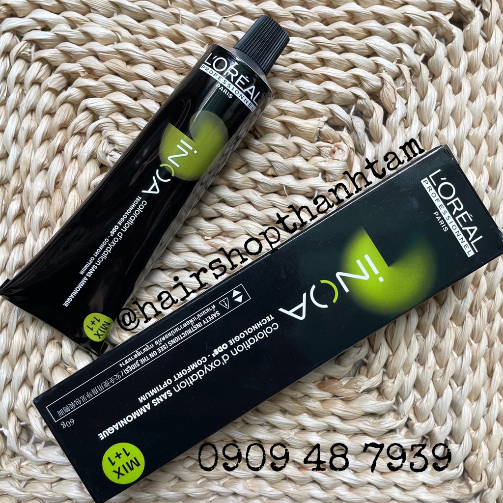 Màu nhuộm tóc L'oréal Inoa Ammonia Free Permanent Hair Color 60ml