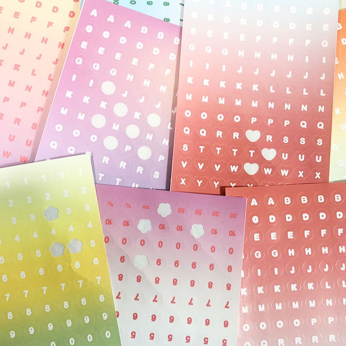 Set 3 miếng dán trang trí hình bảng chữ cái C121