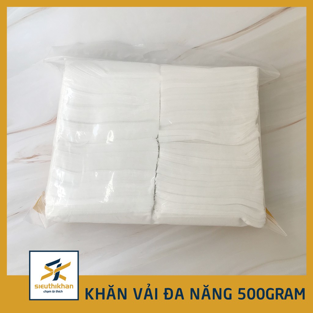 Khăn vải đa năng cao cấp, túi 500gram, kích thước 13x19cm thấm nước, không ra bông | SIÊU THỊ KHĂN