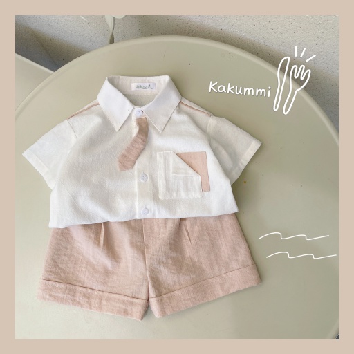 Set áo phối túi mix quần (KM22-ST232) Kakummi