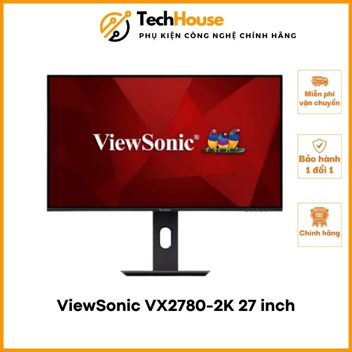 Màn hình máy tính ViewSonic VX2780-2K-SHDJ/ 27 inch QHD IPS/ 75Hz/ 3Yrs - Bảo hành 36 tháng