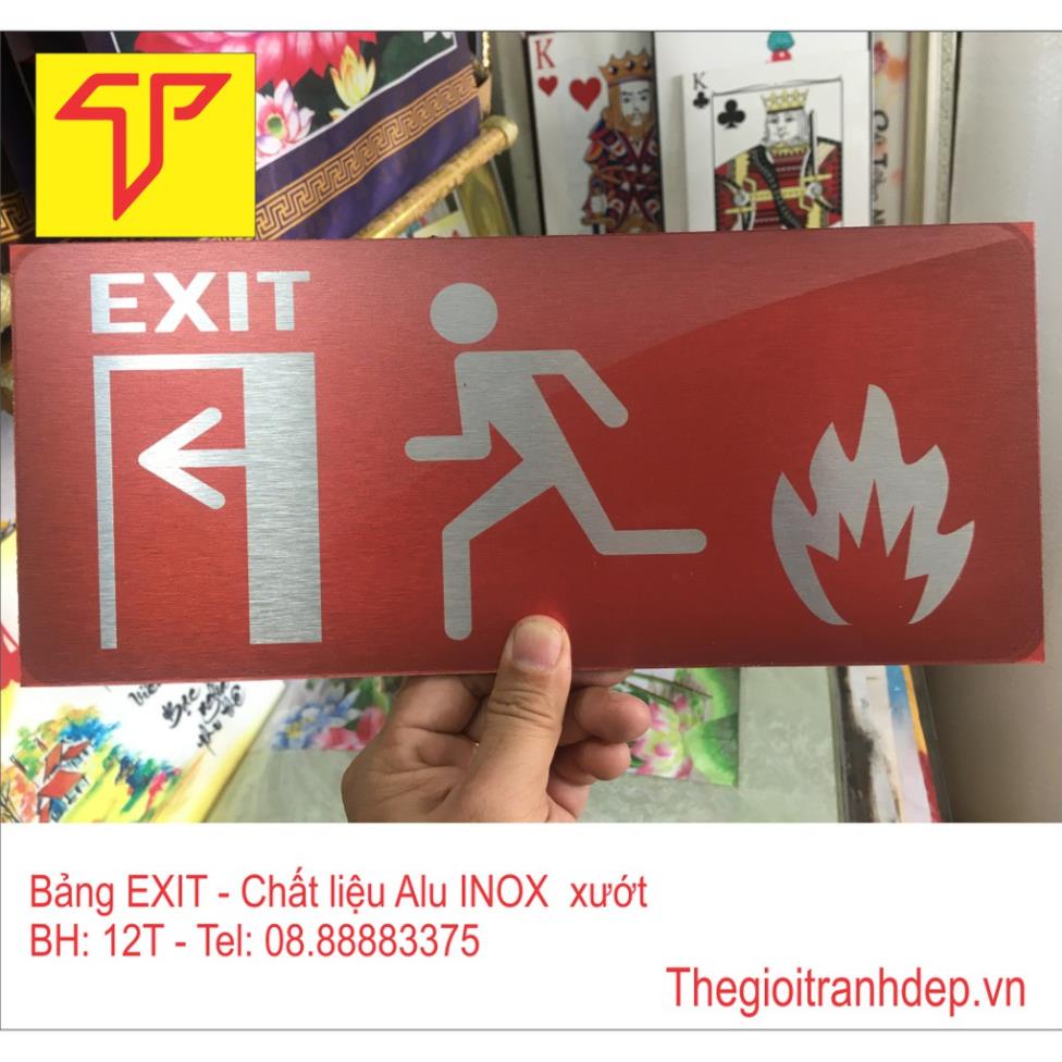 Bảng Exit, bảng thoát hiểm, bảng chỉ dẫn lối thoát, bảng khẩn cấp in trực tiếp giá cực rẻ