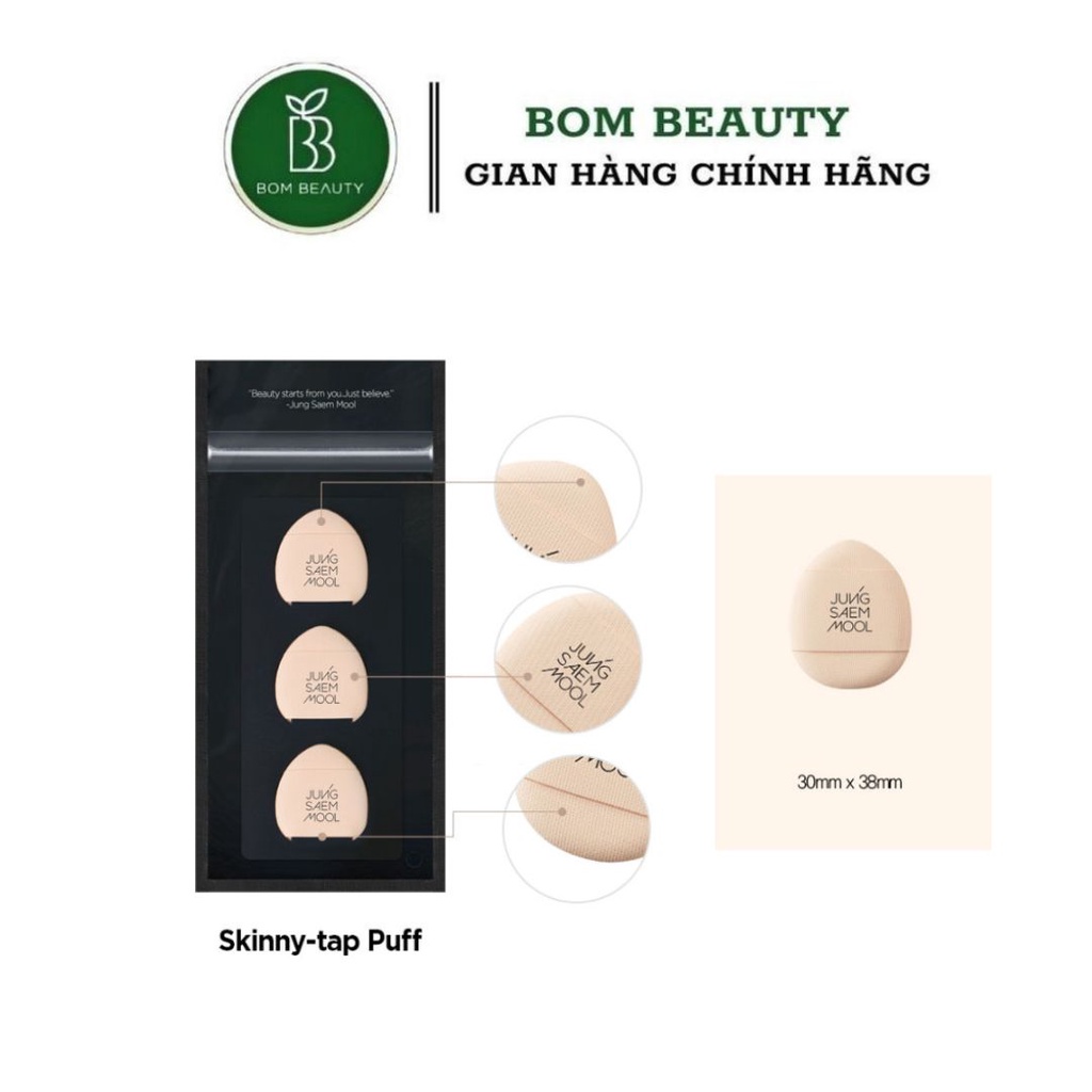 Sét 3 Bông trang điểm JUNGSAEMMOOL Skinny-tap Puff Jung saem mool