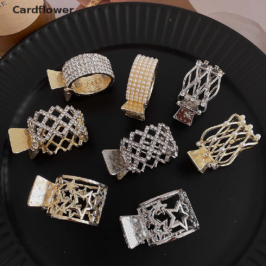 &lt; Cardflower &gt; Kẹp Cố Định Tóc Đuôi Ngựa Chống Chảy Xệ Mạng Internet Cao Cấp Cho Nữ