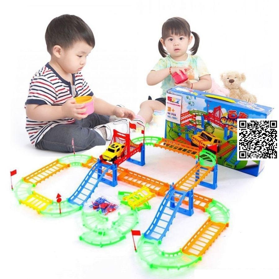 1290 Bộ Lắp Ráp Đường Đua Ô Tô chạy pin cho bé