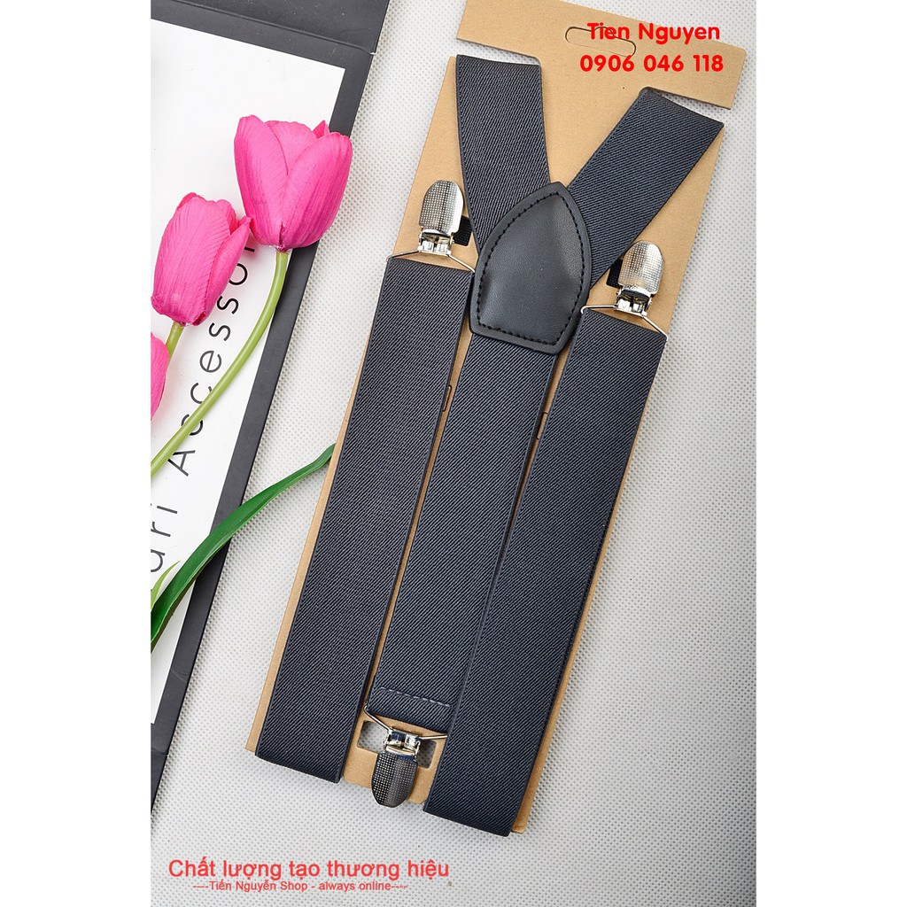 Đai Đeo Quần Nam Chữ Y 3.5cm, Dây yếm Quần Nam, Suspenders