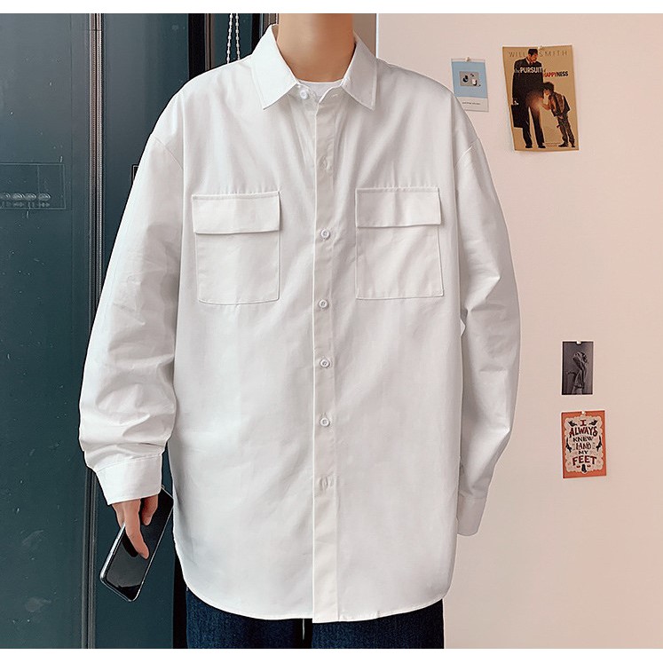 Áo Sơ Mi Dài Tay Unisex Form Rộng Nhiều Màu Siêu Hot (SP4) | BigBuy360 - bigbuy360.vn