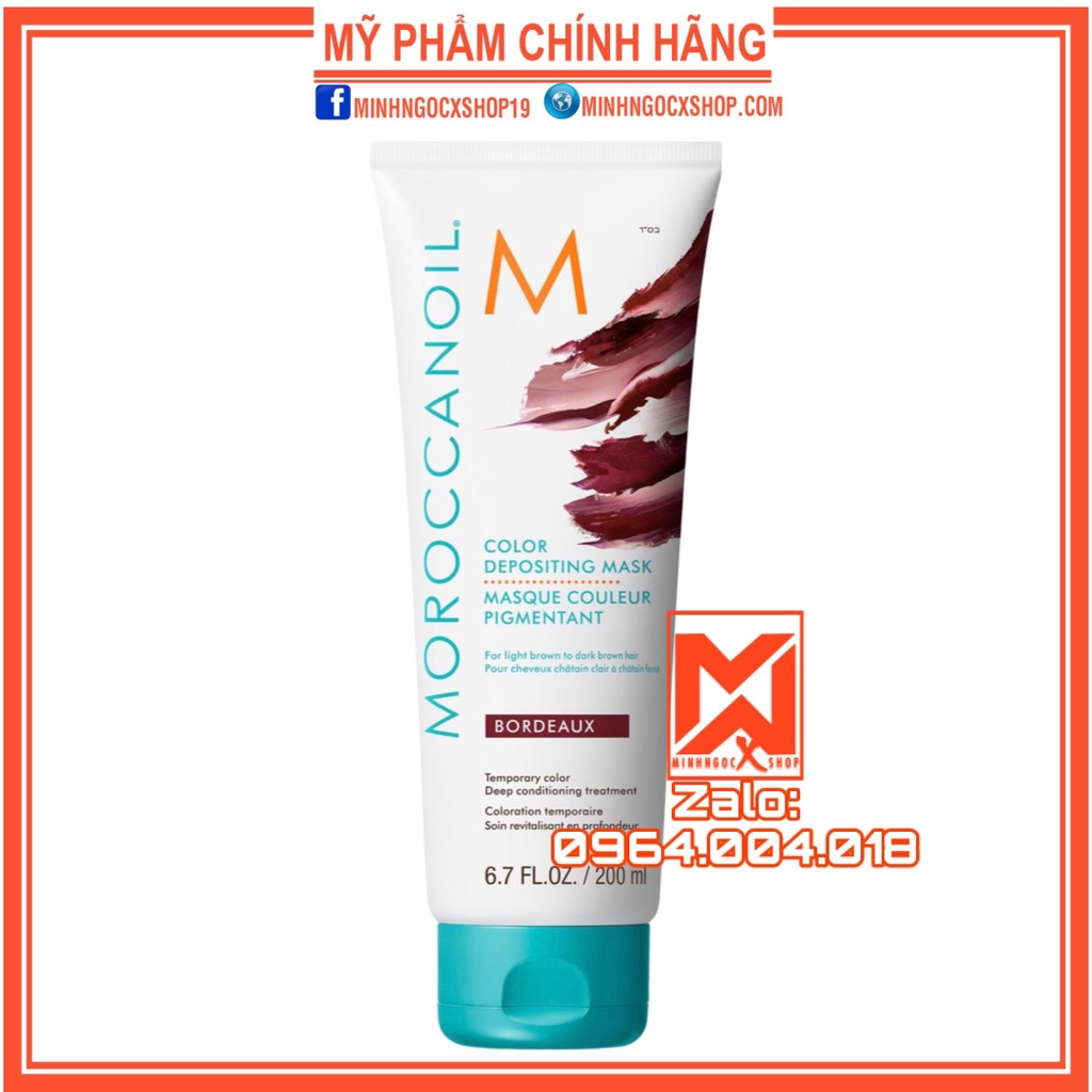 ✅[ MOROCCANOIL ] HẤP GIỮ MÀU NÂU ĐỎ MOROCCANOIL BORDEAUX 30 - 200ML CHÍNH HÃNG