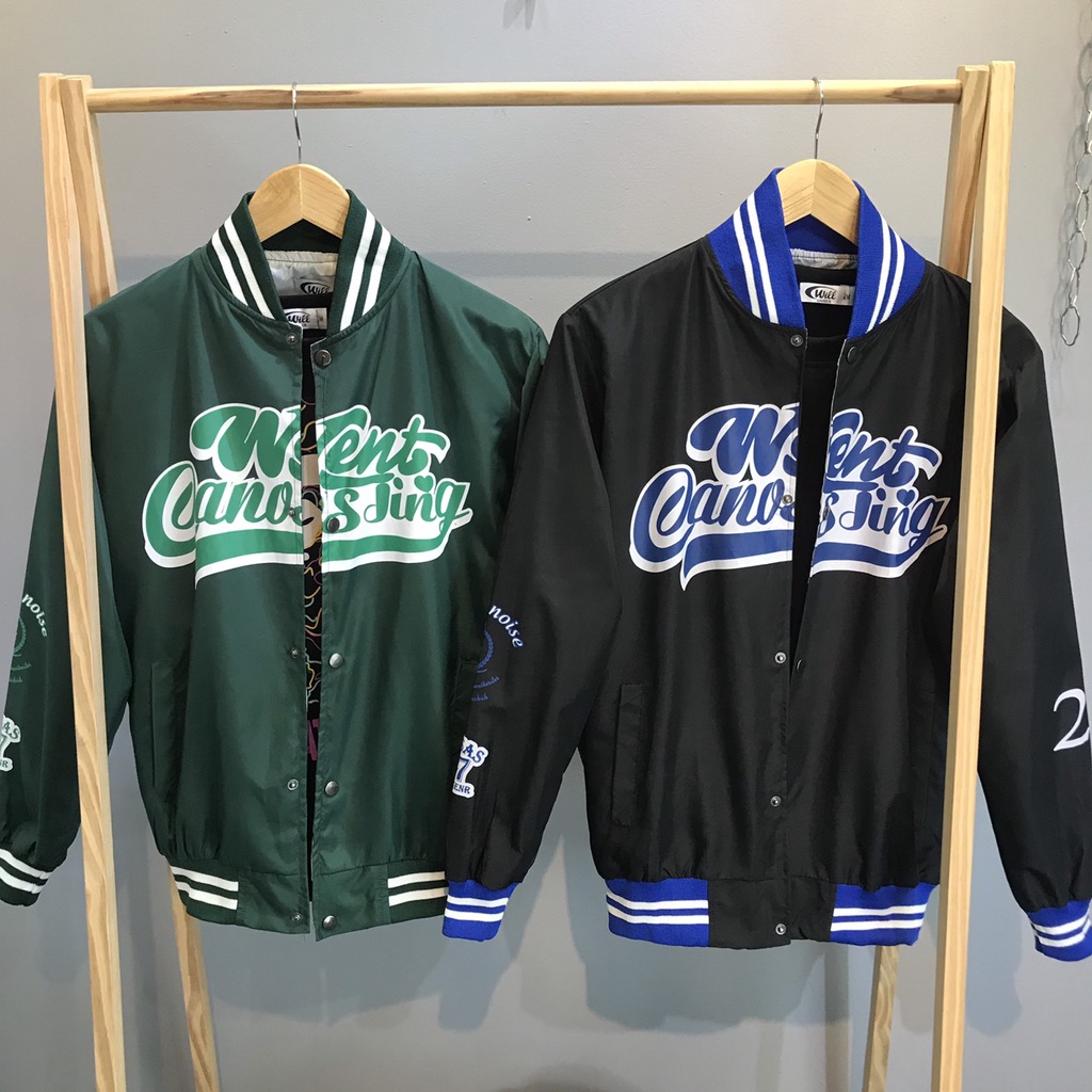 ÁO KHOÁC DÙ BOMBER WENT 2 lớp Unisex ẢNH THẬT