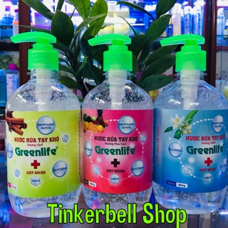 Gel rửa tay khô sinh học GREENLIFE 500ml