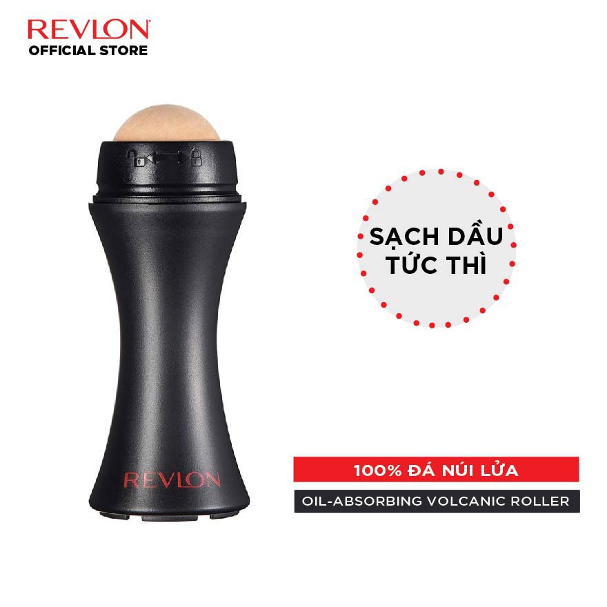 Cây lăn hút dầu làm từ đá núi lửa, thấm hút dầu thừa trên da mặt Revlon Oil-Absorbing Volcanic Roller