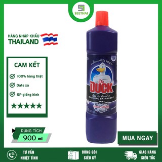 Nước tẩy nhà tắm siêu sạch con vịt DUCK PRO Thái Lan 900ml - chai màu tím - vệ sinh nhà tắm