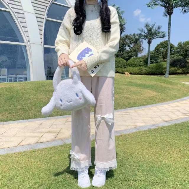 Quần Hormones ống rộng thắt nơ dễ thương cho nữ