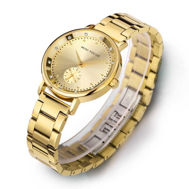 [Mã LT50 giảm 50k đơn 250k] [Tặng vòng tay] Đồng hồ nữ MINI FOCUS chính hãng MF0037L dây đeo hợp kim cao cấp không gỉ
