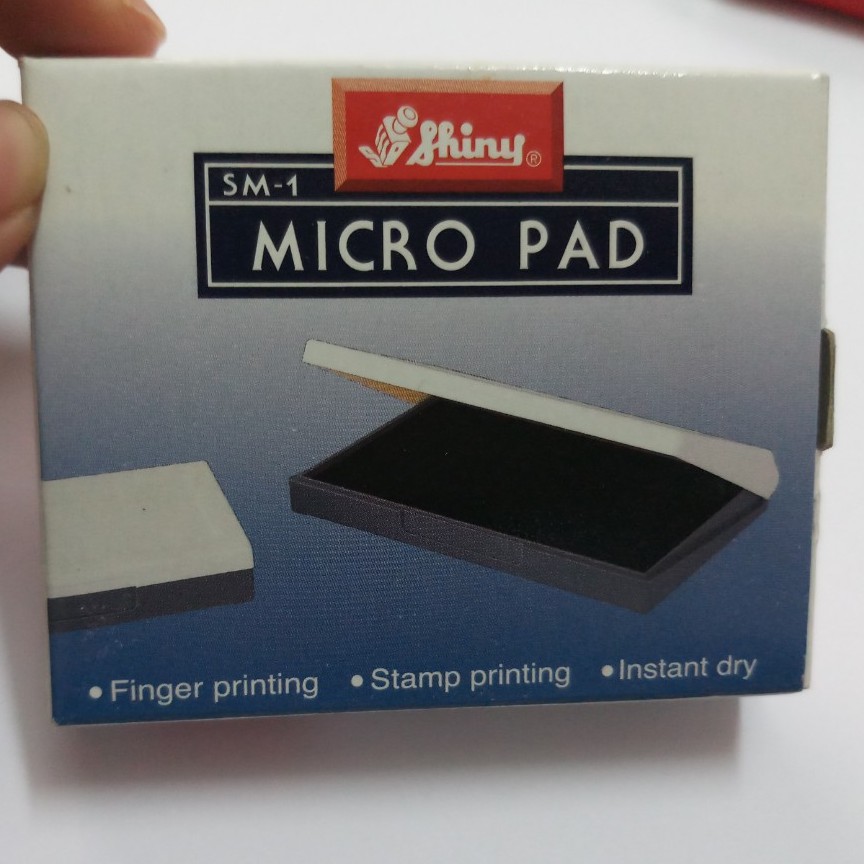 Khay Mực Lăn Tay Shiny SM-1 (Màu Mực: Xanh, Đỏ, Đen)