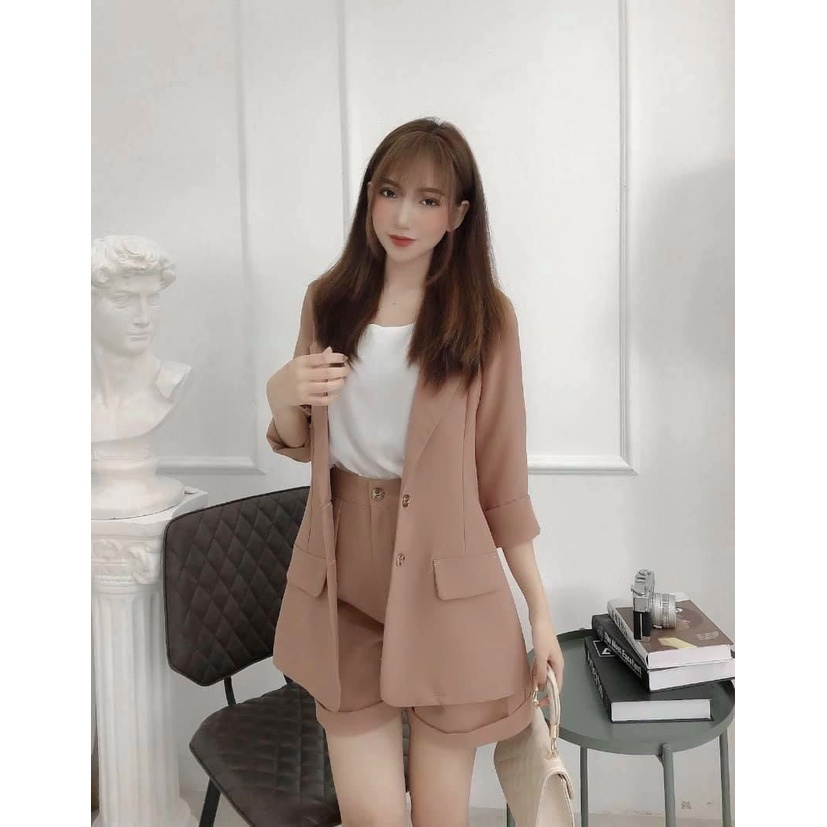 Set vest đùi cực sang hai màu trắng, đen MAXQ090520 mới nè | BigBuy360 - bigbuy360.vn